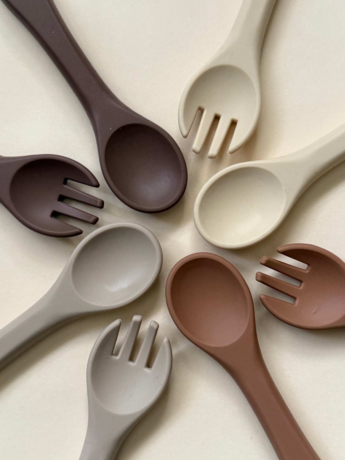 Silicone Spoon & Fork Set